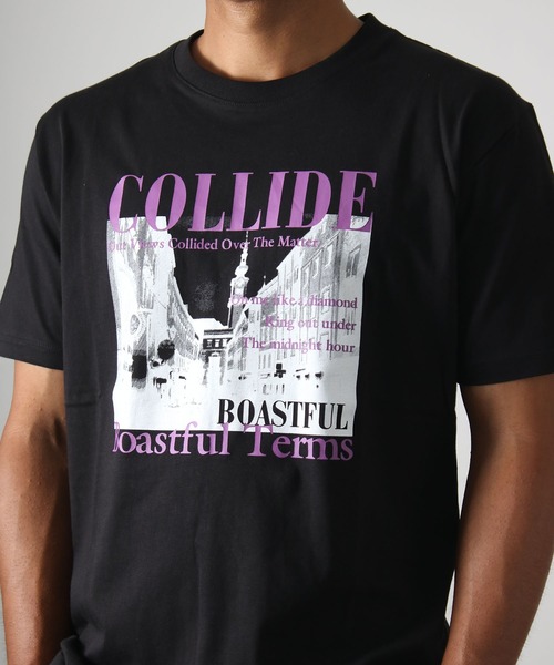 NYLAUS(ナイラス)の「【Nylaus】グラフィックプリント Tシャツ 半袖(Tシャツ/カットソー・メンズ・ブラック/ホワイト・L/M)」の3枚目の写真