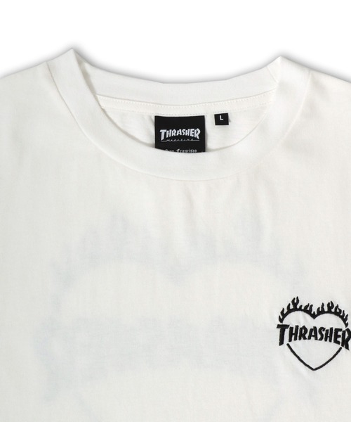 THRASHER(スラッシャー)の「THRASHER(スラッシャー)ハートモチーフ刺繍 プリント 袖プリント ロンT メンズ レディース ユニセックス(Tシャツ/カットソー・メンズ・アッシュグレー/ホワイト/ブラウン/ブラック・XL/L/M)」の20枚目の写真