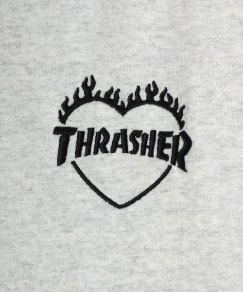 THRASHER(スラッシャー)の「THRASHER(スラッシャー)ハートモチーフ刺繍 プリント 袖プリント ロンT メンズ レディース ユニセックス(Tシャツ/カットソー・メンズ・アッシュグレー/ホワイト/ブラウン/ブラック・XL/L/M)」の16枚目の写真