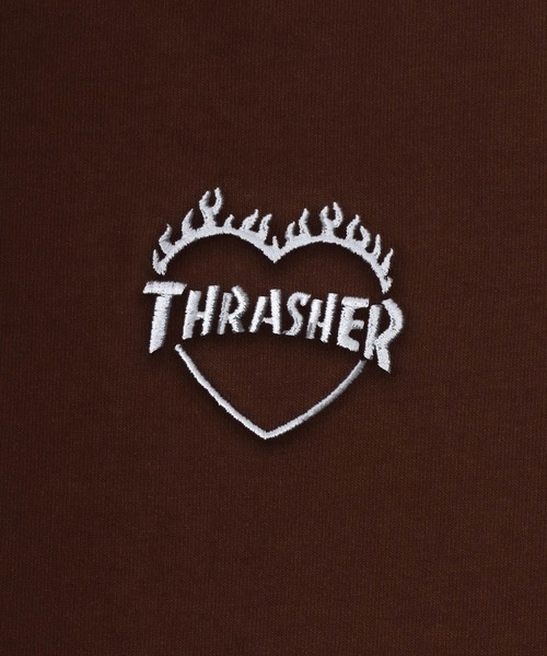 THRASHER(スラッシャー)の「THRASHER(スラッシャー)ハートモチーフ刺繍 プリント 袖プリント ロンT メンズ レディース ユニセックス(Tシャツ/カットソー・メンズ・アッシュグレー/ホワイト/ブラウン/ブラック・XL/L/M)」の19枚目の写真