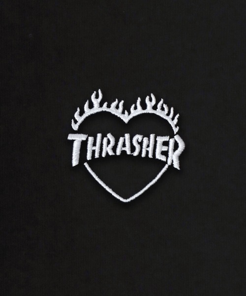 THRASHER(スラッシャー)の「THRASHER(スラッシャー)ハートモチーフ刺繍 プリント 袖プリント ロンT メンズ レディース ユニセックス(Tシャツ/カットソー・メンズ・アッシュグレー/ホワイト/ブラウン/ブラック・XL/L/M)」の11枚目の写真