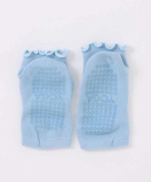 ammy.(エイミードット)の「【 ammy. / エイミードット 】 滑り止め付き フリル フットカバー ソックス / ヨガ フィットネス(ソックス/靴下・レディース・パープル/グリーン/ブルー/ベージュ/ホワイト/ブラック・FREE)」の12枚目の写真