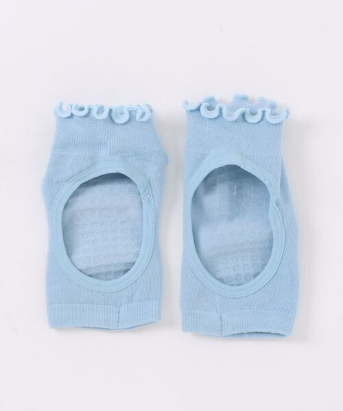 ammy.(エイミードット)の「【 ammy. / エイミードット 】 滑り止め付き フリル フットカバー ソックス / ヨガ フィットネス(ソックス/靴下・レディース・パープル/グリーン/ブルー/ベージュ/ホワイト/ブラック・FREE)」の13枚目の写真