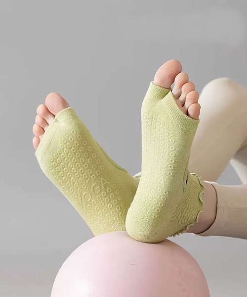 ammy.(エイミードット)の「【 ammy. / エイミードット 】 滑り止め付き フリル フットカバー ソックス / ヨガ フィットネス(ソックス/靴下・レディース・パープル/グリーン/ブルー/ベージュ/ホワイト/ブラック・FREE)」の10枚目の写真