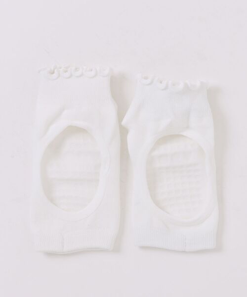 ammy.(エイミードット)の「【 ammy. / エイミードット 】 滑り止め付き フリル フットカバー ソックス / ヨガ フィットネス(ソックス/靴下・レディース・パープル/グリーン/ブルー/ベージュ/ホワイト/ブラック・FREE)」の16枚目の写真