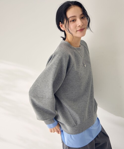 ロゴ刺繍ダンボールトレーナー（スウェット）｜ANY（エニィ）の