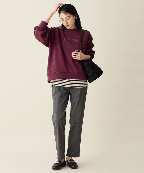 ロゴ刺繍ダンボールトレーナー（スウェット）｜ANY（エニィ）の