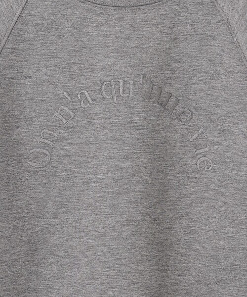 ANY(エニィ)の「ロゴ刺繍ダンボールトレーナー(スウェット・レディース・ワイン系/グレー系/イエロー系/ブラック系/アイボリー系・F)」の16枚目の写真