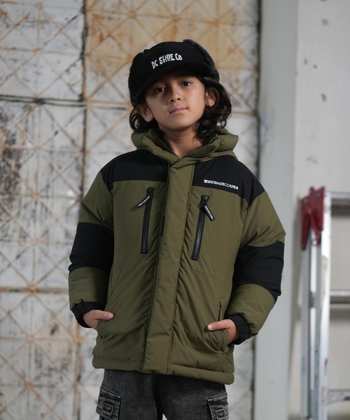 DC（ディーシー）の「DC/ディーシー アウター キッズ 中綿ジャケット 撥水 ストレッチ 25 KD PADDED GLACIER JACKET YJK254501（その他アウター・キッズ・ブラック系その他/カーキ/ブラック・160cm/150cm/140cm/130cm/120cm/110cm）」の3枚目の写真