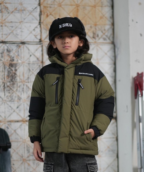 DC（ディーシー）の「DC/ディーシー アウター キッズ 中綿ジャケット 撥水 ストレッチ 25 KD PADDED GLACIER JACKET YJK254501（その他アウター・キッズ・ブラック系その他/カーキ/ブラック・160cm/150cm/140cm/130cm/120cm/110cm）」の20枚目の写真