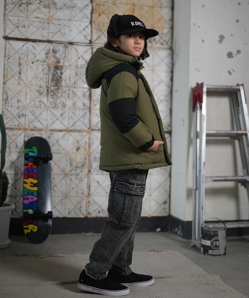 DC（ディーシー）の「DC/ディーシー アウター キッズ 中綿ジャケット 撥水 ストレッチ 25 KD PADDED GLACIER JACKET YJK254501（その他アウター・キッズ・ブラック系その他/カーキ/ブラック・160cm/150cm/140cm/130cm/120cm/110cm）」の15枚目の写真