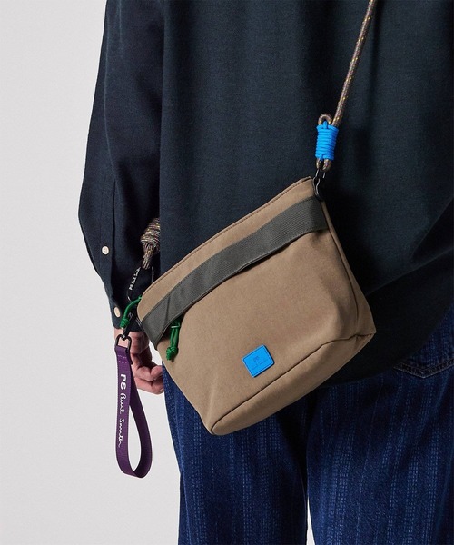 Paul Smith(ポールスミス)の「PSカラーコード ショルダーバッグ【553435 B131S】(ショルダーバッグ・メンズ・ダークグリーン/ブラック/ベージュ・FREE)」の5枚目の写真