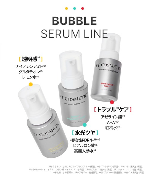セール】VT PDRN+ ヒアルロン酸 ミントマイクロバブルセラム (70ml