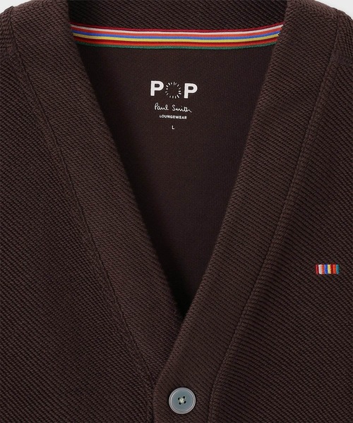 Paul Smith（ポールスミス）の「“Stripe Bar” インレイ カーデガン【853297 P7186A】（カーディガン/ボレロ・メンズ・ブラウン/ネイビー・MEDIUM/LARGE）」の3枚目の写真