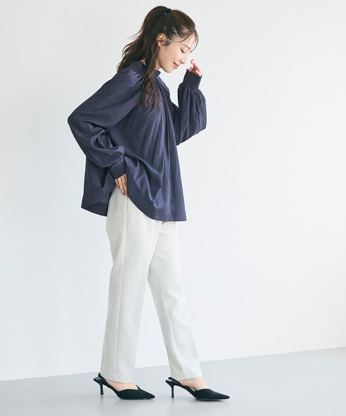 coca(coca)(コカ)の「バックリボンサテンブラウス(シャツ/ブラウス・レディース・ネイビー/ピンク・L/M)」の11枚目の写真