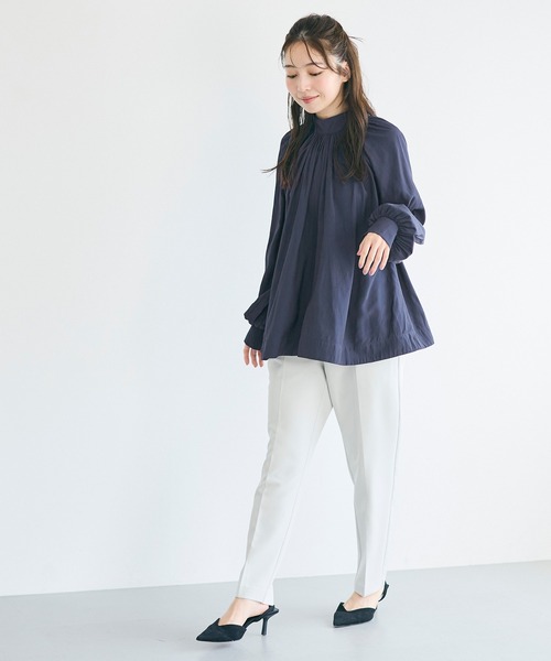 coca(coca)(コカ)の「バックリボンサテンブラウス(シャツ/ブラウス・レディース・ネイビー/ピンク・L/M)」の16枚目の写真