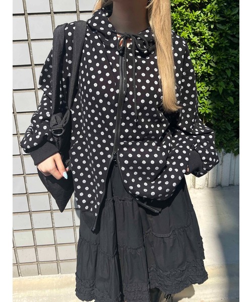 セール】《秋冬新作☆》ドットジャガードビッグバーカー（パーカー