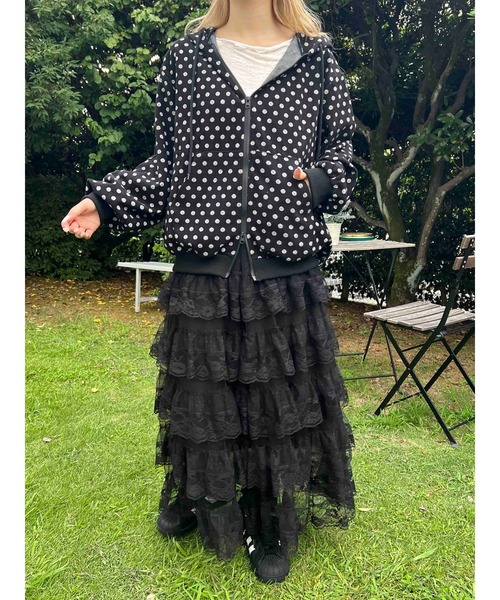 WC（ダブル シー）の「《秋冬新作★》ドットジャガードビッグバーカー（パーカー・レディース・グレー/ブラック・FREE）」の21枚目の写真