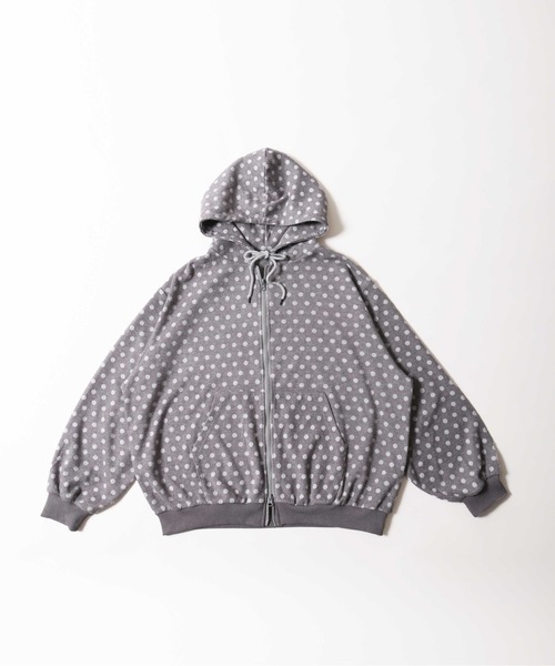 セール】《秋冬新作☆》ドットジャガードビッグバーカー（パーカー