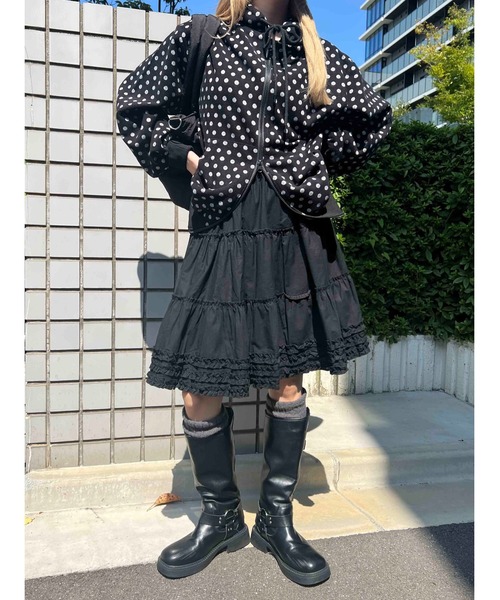 WC（ダブル シー）の「《秋冬新作★》ドットジャガードビッグバーカー（パーカー・レディース・グレー/ブラック・FREE）」の17枚目の写真