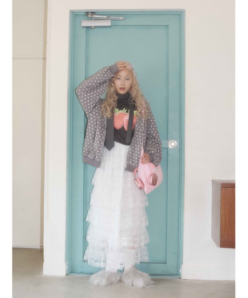 WC（ダブル シー）の「《秋冬新作★》ドットジャガードビッグバーカー（パーカー・レディース・グレー/ブラック・FREE）」の15枚目の写真