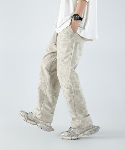 aimoha(アイモハ)の「aimohamen カモフラ柄パンツ/Camouflage pants(スウェットパンツ・メンズ・ブラック/ベージュ・MEDIUM/LARGE/X-LARGE)」の4枚目の写真