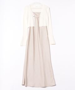 追加》リネンミックスフレアワンピース（ワンピース）｜AP