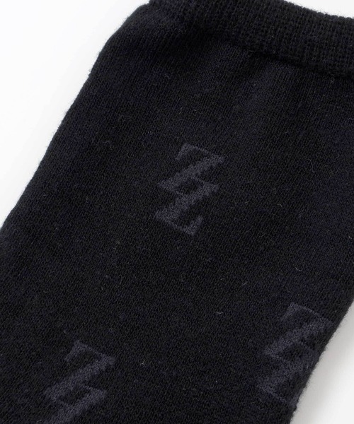 ZIDDY（ジディ）の「ジャガードロゴソックス(19~24cm)（ソックス/靴下・キッズ・ブラック/ベージュ・24.0cm/21.0cm）」の3枚目の写真