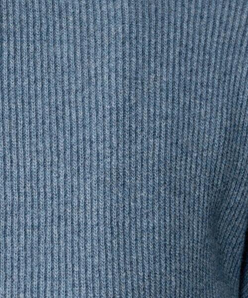 UNTITLED（アンタイトル）の「【ゆったりサイズ／着丈短め】ジップニットカーディガン（カーディガン/ボレロ・レディース・ライトブルー/ブラウン系その他/ブラック/ライトグレー/ライトグレー系5・48/44/04/02/00）」の13枚目の写真