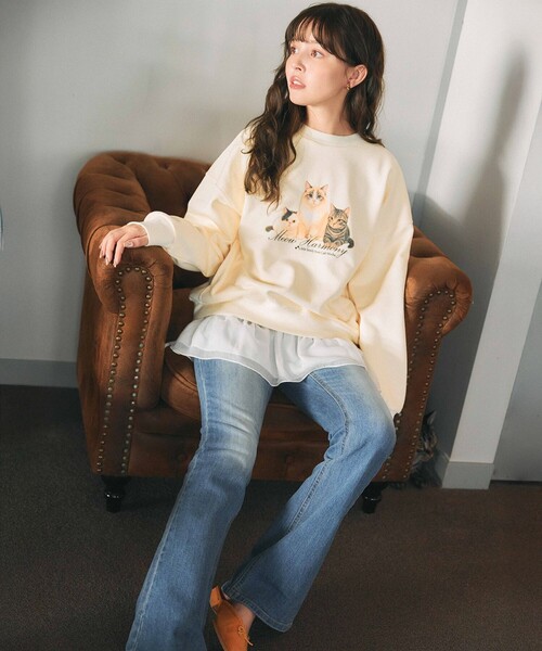 Feroux(フェルゥ)の「フリルぺプラム カットソー(Tシャツ/カットソー・レディース・ホワイト系/ホワイト系1・F)」の8枚目の写真