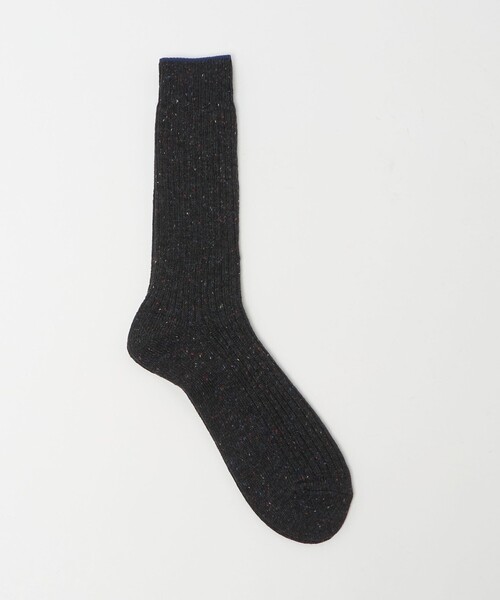 ANTIPAST(アンティパスト)の「<ANTIPAST>ネップ リブソックス(ソックス/靴下・メンズ・ダークブラウン/ピンク/ホワイト/ダークグレー・FREE)」の3枚目の写真