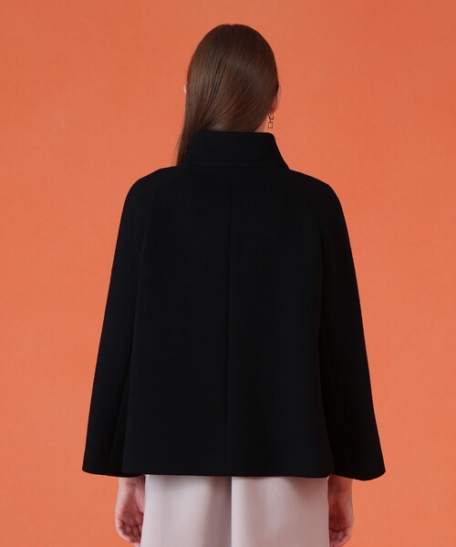 美品✨人気 アナイ ANAYI ウールビーバーショートコート ネイビー 美品 アナイ スタンドカラー ショート ウール コート ネイビー 36 美品