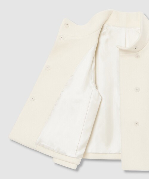 ANAYI ウールビーバーショートコート 36　ホワイト ANAYI｜ウールビーバーショートコート | Rakuten Fashion(楽天