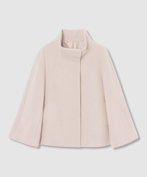 ANAYI アナイ 34 ウールビーバー ショートコート 秋冬 ホワイト系DMW ANAYI（アナイ） コート アウター ウールビーバーショートコート