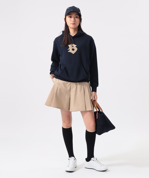 〈WOMEN〉ORANGE LABEL / Bロゴワッペン 裏毛 パーカー（吸水速乾・UVカット）