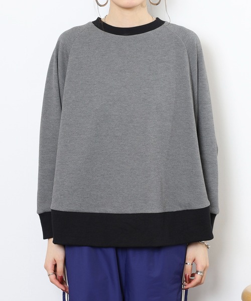 EGLANTINE（エグランティーヌ）の「EGLANTINE ゆったりドルマンプルオーバー（Tシャツ/カットソー・レディース・ネイビー/ベージュ/チャコールグレー・38）」の20枚目の写真