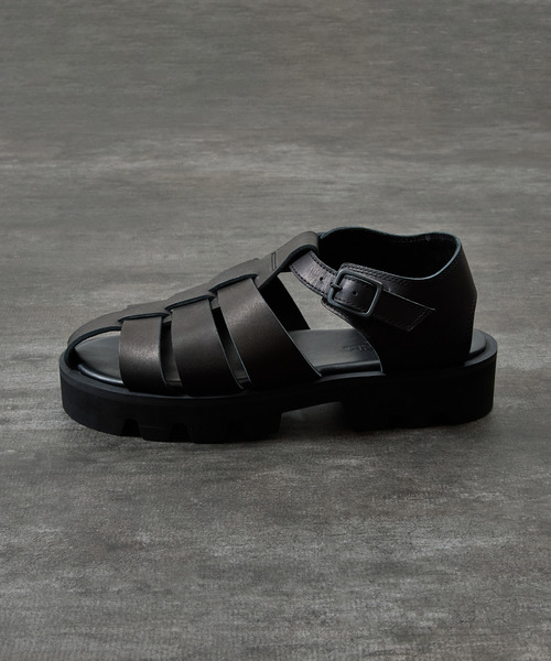 PADRONE(パドローネ)の「PADRONE パドローネ / CS GURRKHA SANDALS レザーグルカサンダル 牛革 日本製 / PU2308-3210(サンダル・メンズ・ブラック・42/41/40)」の22枚目の写真