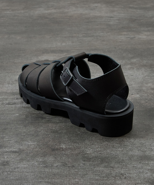 PADRONE(パドローネ)の「PADRONE パドローネ / CS GURRKHA SANDALS レザーグルカサンダル 牛革 日本製 / PU2308-3210(サンダル・メンズ・ブラック・42/41/40)」の17枚目の写真