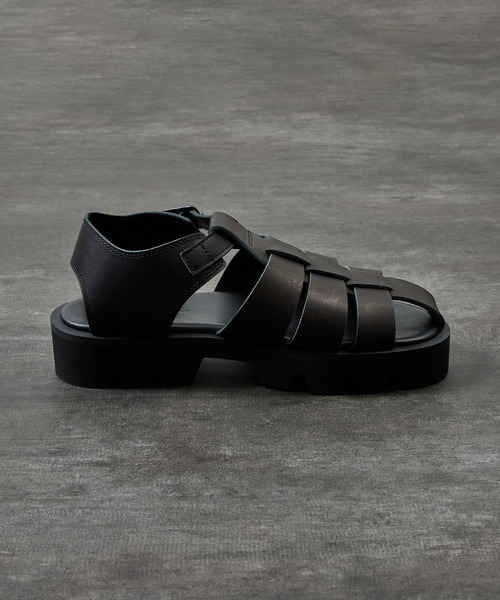 PADRONE(パドローネ)の「PADRONE パドローネ / CS GURRKHA SANDALS レザーグルカサンダル 牛革 日本製 / PU2308-3210(サンダル・メンズ・ブラック・42/41/40)」の18枚目の写真