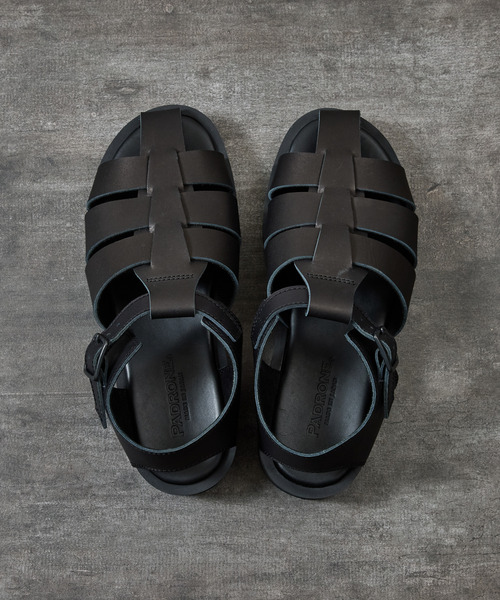 PADRONE(パドローネ)の「PADRONE パドローネ / CS GURRKHA SANDALS レザーグルカサンダル 牛革 日本製 / PU2308-3210(サンダル・メンズ・ブラック・42/41/40)」の16枚目の写真