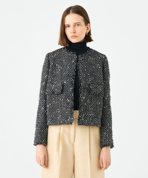 Rachel ノーカラージャケット（ノーカラージャケット）｜BALLSEY