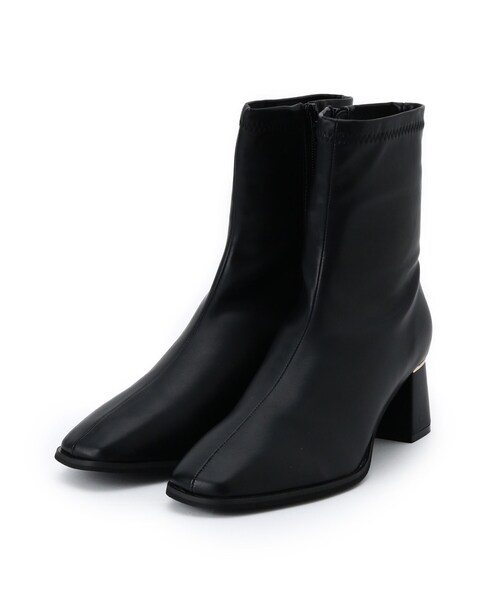 ITS'DEMO(イッツデモ)の「ラインヒールブーツ(ブーツ・レディース・アイボリー/ブラック・38/40)」の4枚目の写真