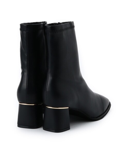 ITS'DEMO(イッツデモ)の「ラインヒールブーツ(ブーツ・レディース・アイボリー/ブラック・38/40)」の6枚目の写真