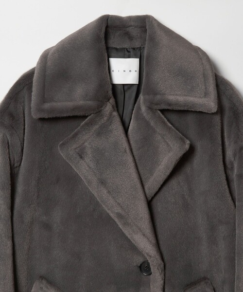 CINOH チノ　ボアミドル　コート　ユナイテッドアローズ CINOH＞ボア ミドル コート