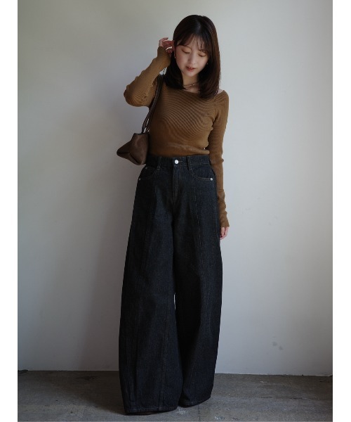 シルクカシミアブレンドボートネックニット（ニット/セーター