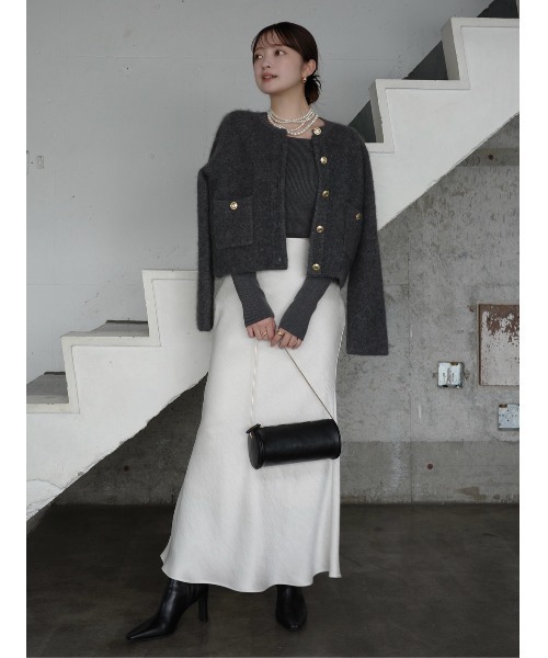 シルクカシミアブレンドボートネックニット（ニット/セーター