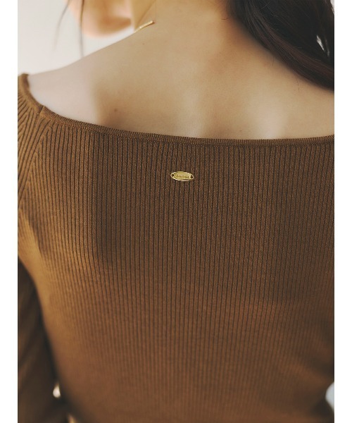 シルクカシミアブレンドボートネックニット（ニット/セーター