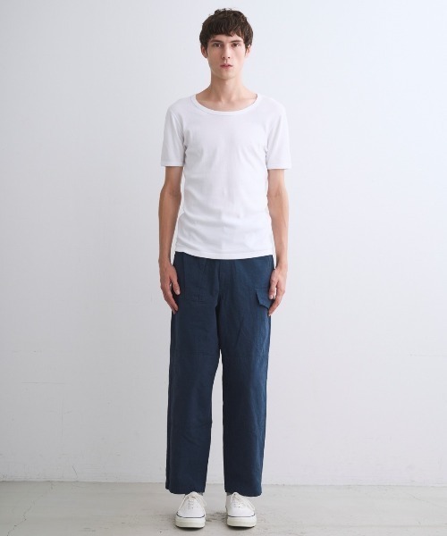 three dots（スリードッツ）の「メンズジェシカ（Tシャツ/カットソー・メンズ・ブラック/ホワイト/ネイビー・MEDIUM/SMALL/LARGE/X-LARGE）」の11枚目の写真