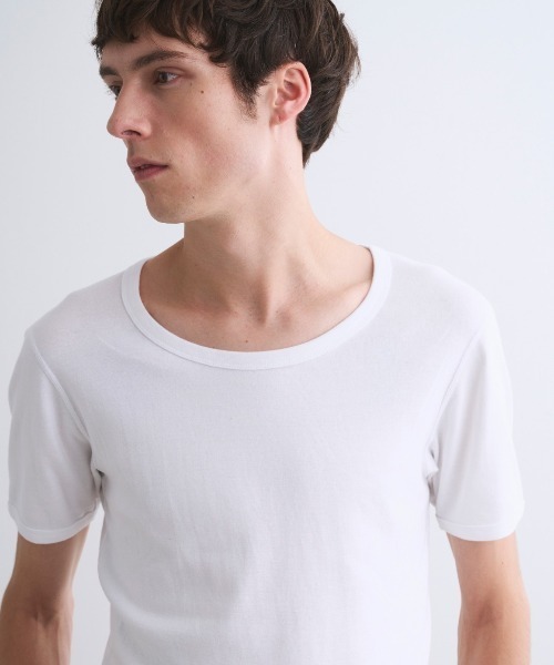 three dots（スリードッツ）の「メンズジェシカ（Tシャツ/カットソー・メンズ・ブラック/ホワイト/ネイビー・MEDIUM/SMALL/LARGE/X-LARGE）」の9枚目の写真