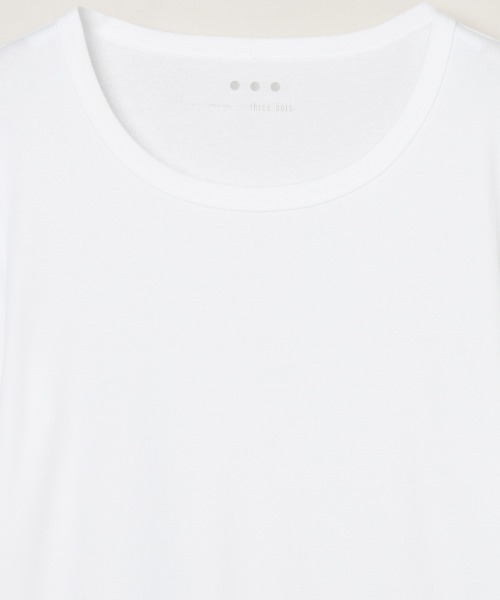 three dots（スリードッツ）の「メンズジェシカ（Tシャツ/カットソー・メンズ・ブラック/ホワイト/ネイビー・MEDIUM/SMALL/LARGE/X-LARGE）」の6枚目の写真